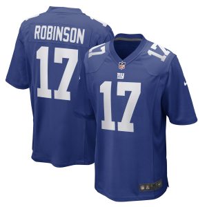 Men's New York Giants Wan'Dale Robinson Nike Royal Game Player Jersey