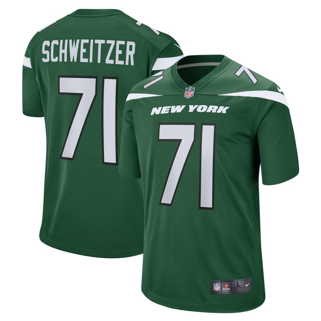 Wes Schweitzer New York Jets Nike Game Jersey - Green