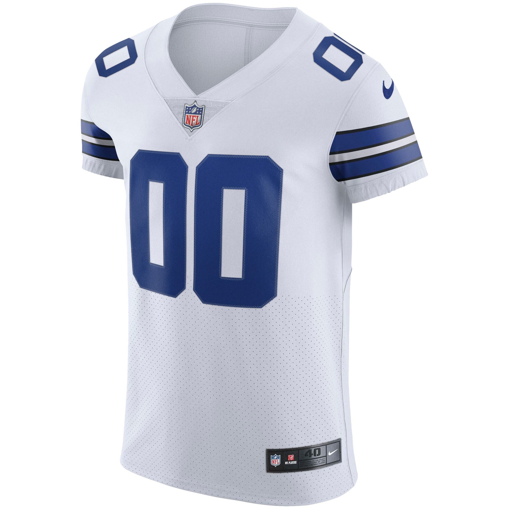 Men's Dallas Cowboys Nike White Vapor Elite Custom Jersey