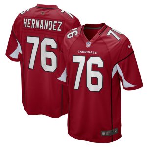 Men's Arizona Cardinals Will Hernandez Nike Cardinal Game Player Jersey