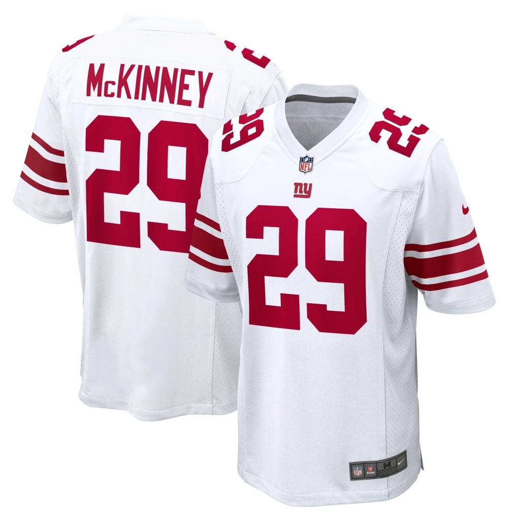 Men's New York Giants Xavier McKinney Nike White Away Game Player Jersey