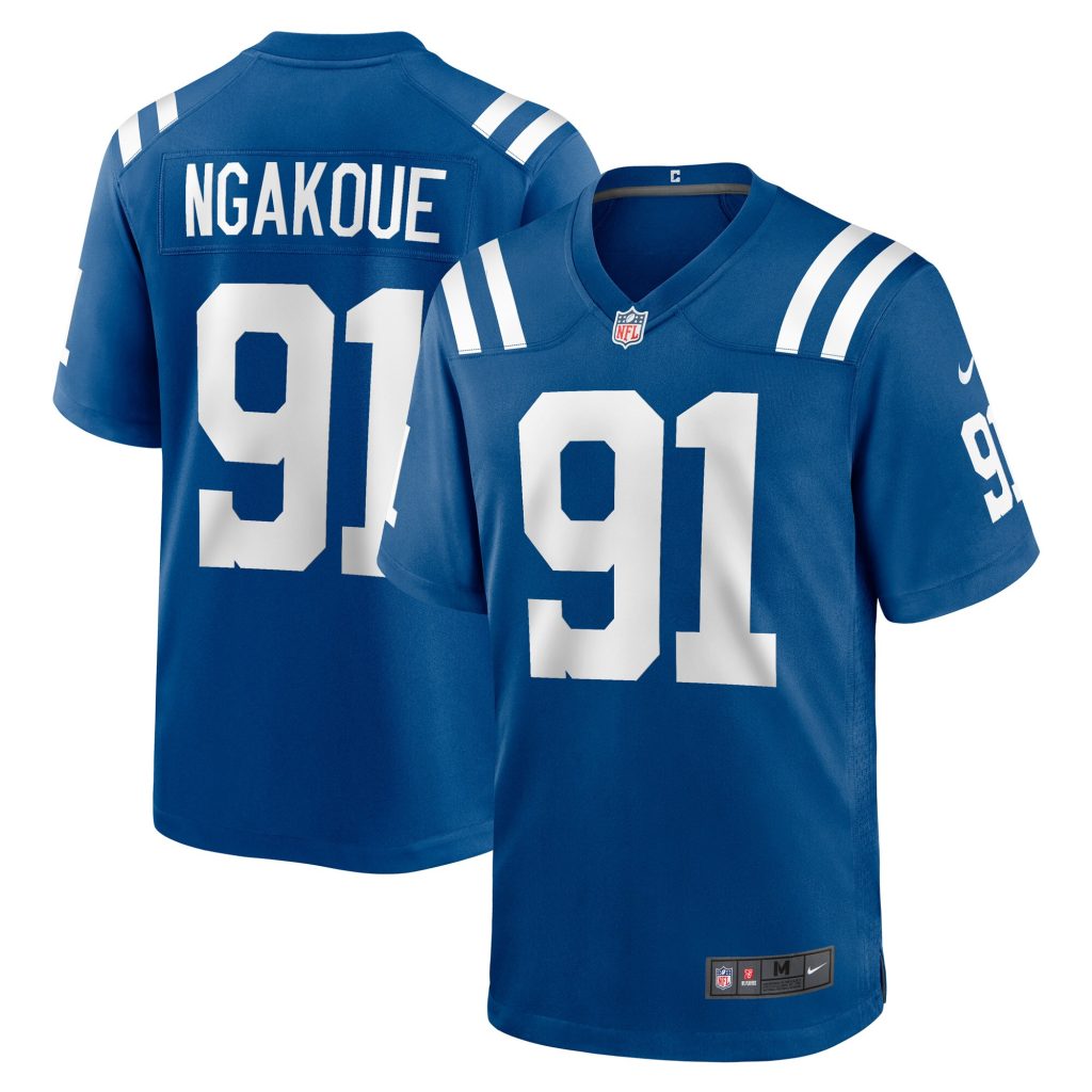 Men's Indianapolis Colts Yannick Ngakoue Nike Royal Player Game Jersey