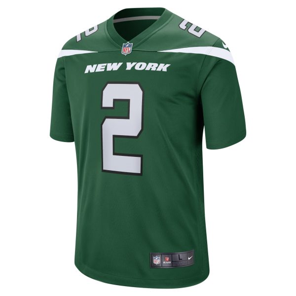 Men's New York Jets Zach Wilson Nike Gotham Green Game Jersey