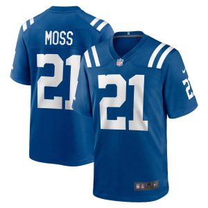 Men's Indianapolis Colts Zack Moss Nike Royal Game Player Jersey