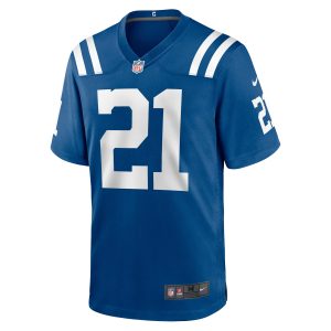 Men's Indianapolis Colts Zack Moss Nike Royal Game Player Jersey