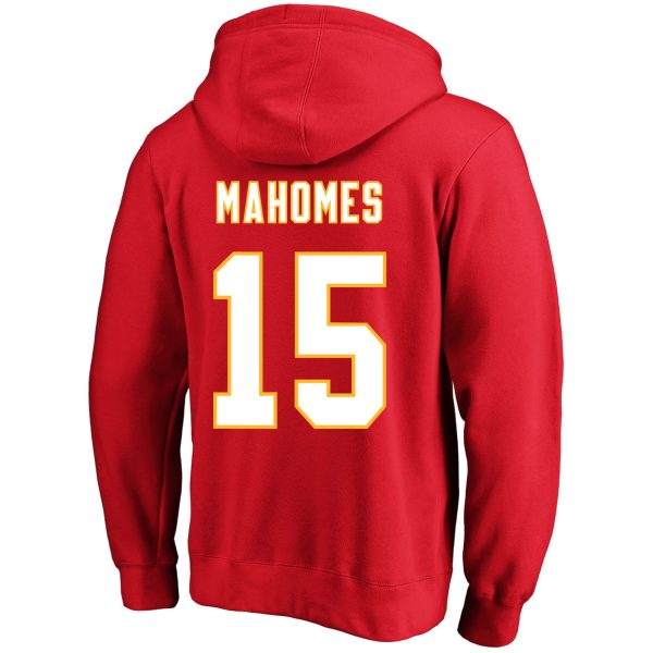 Men's Kansas City Chiefs Patrick Mahomes Red Super Bowl LVII Big & Tall Name & Number Pullover Hoodie