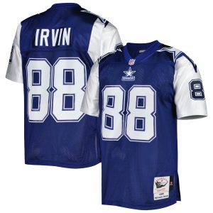 Men's Dallas Cowboys Michael Irvin Mitchell & Ness Navy/White 1995 Authentic Retired Player Jersey