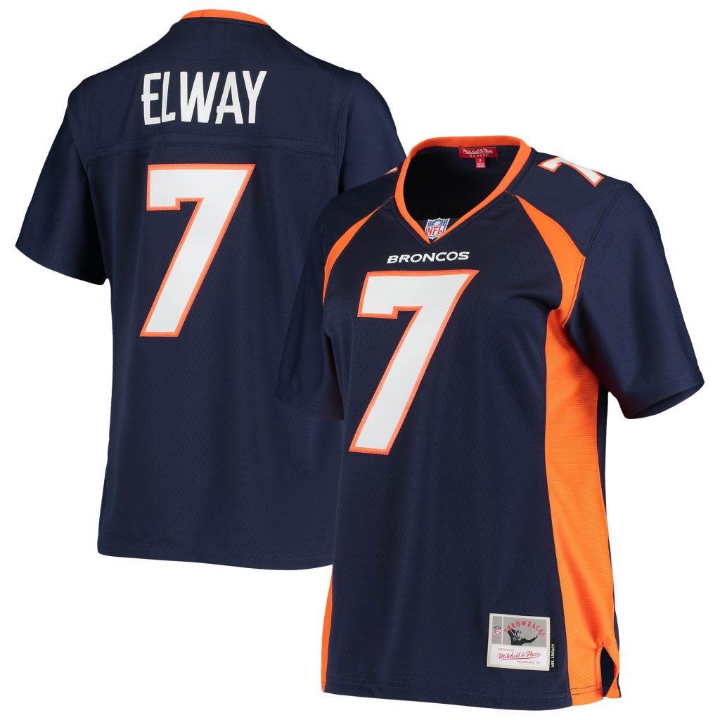 John Elway Denver Broncos Mitchell & Ness Women's Legacy Replica Team Jersey - Navy