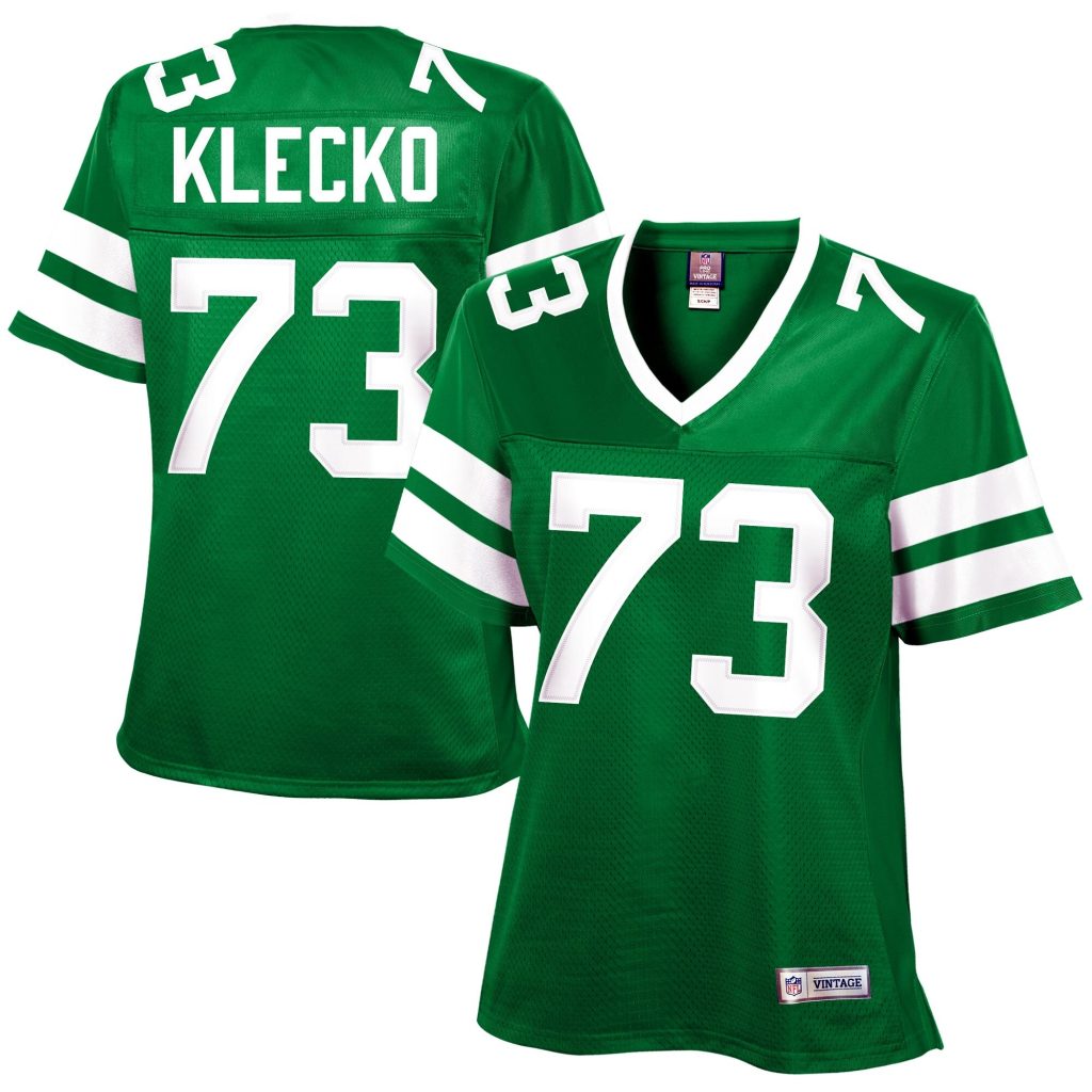 Women's New York Jets Joe Klecko Green Retired Player Jersey
