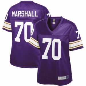 Women's Minnesota Vikings Jim Marshall NFL Pro Line Purple Retired Player Jersey