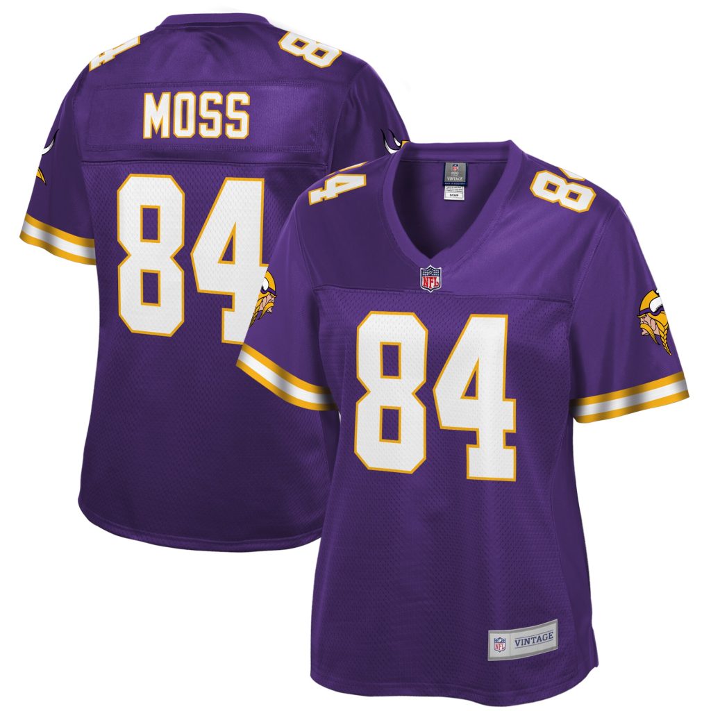 Randy Moss Minnesota Vikings NFL Pro Line Women's Retired Player Replica Jersey - Purple
