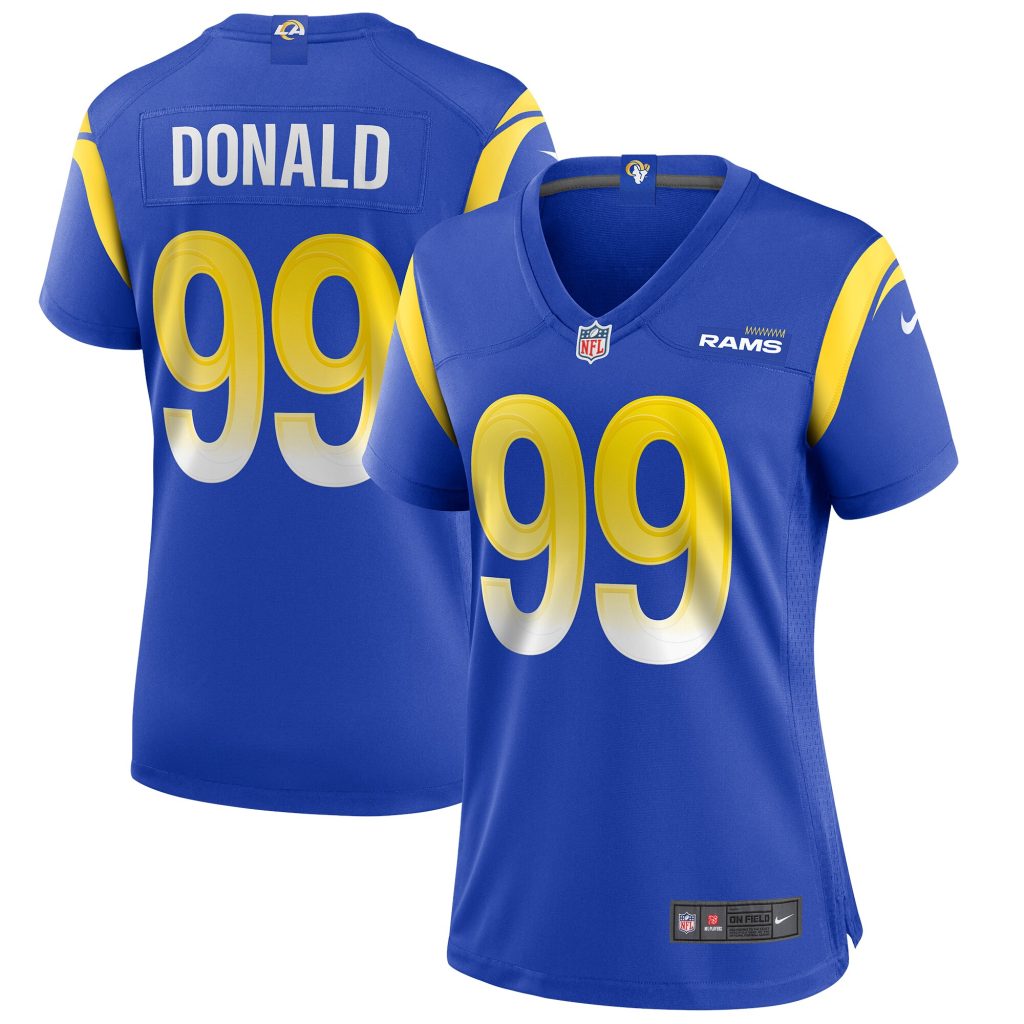 Women's Los Angeles Rams Aaron Donald Nike Royal Game Player Jersey