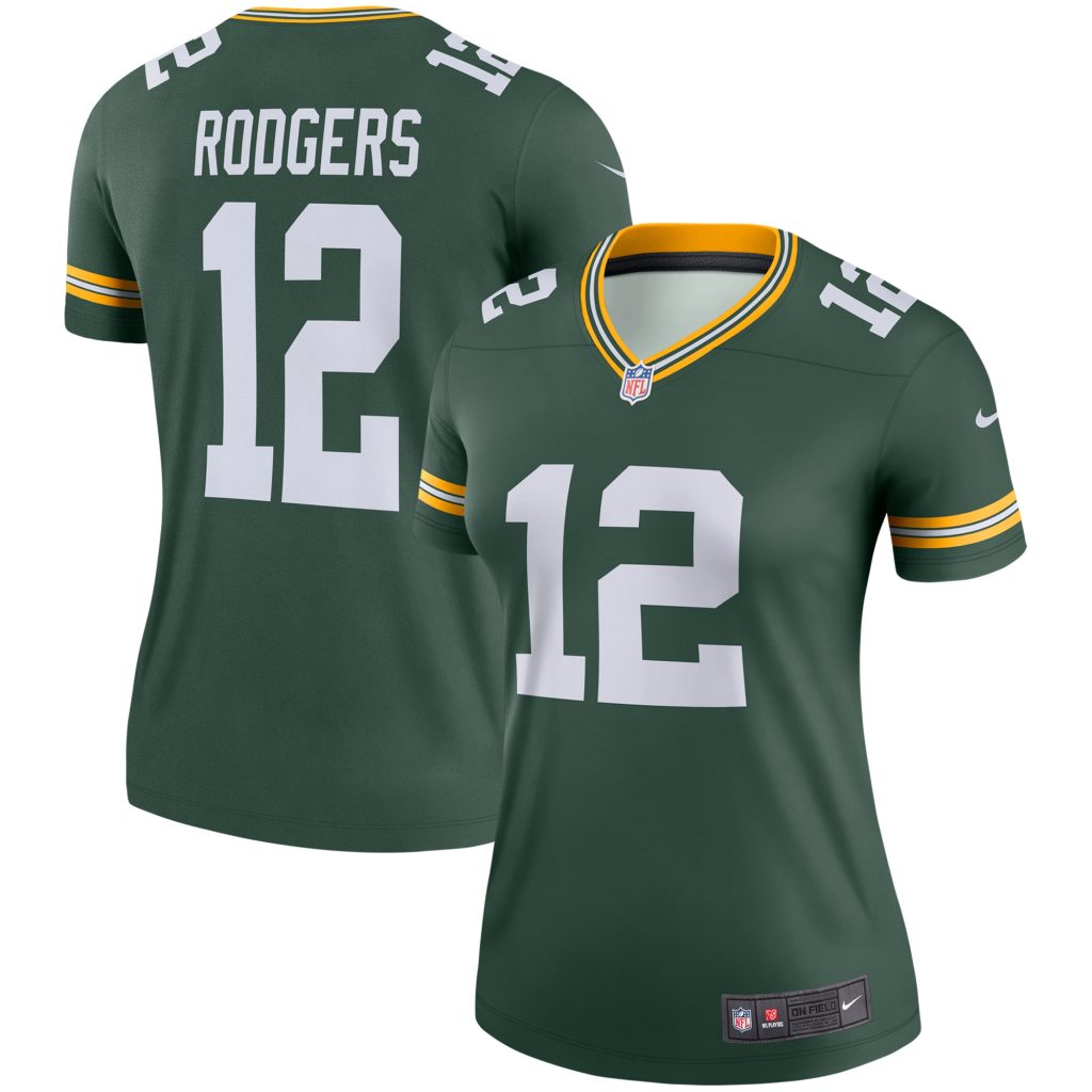 Women's Green Bay Packers Aaron Rodgers Nike Green Legend Jersey