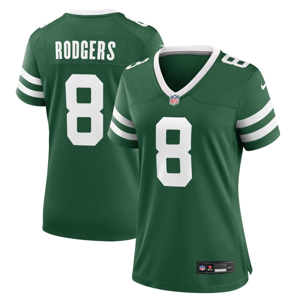 Aaron Rodgers New York Jets Nike Women's Game Jersey - Legacy Green