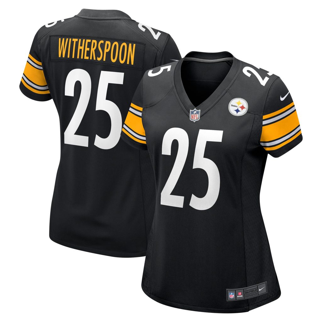 Women's Pittsburgh Steelers Ahkello Witherspoon Nike Black Game Jersey