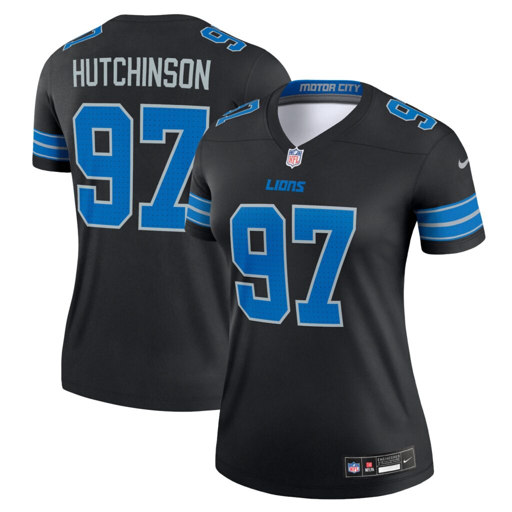 Aidan Hutchinson Detroit Lions Nike Women's Legend Jersey - Black