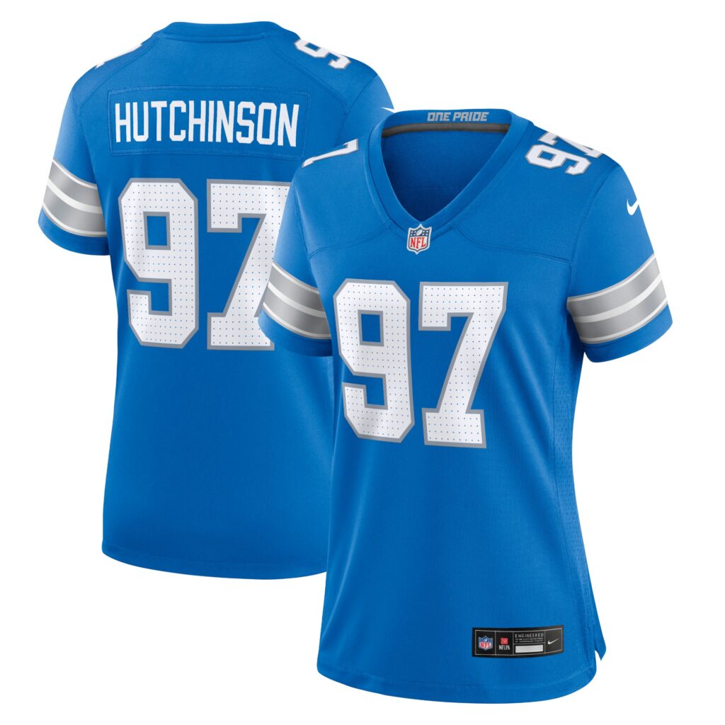Aidan Hutchinson Detroit Lions Nike Women's Game Jersey - Blue