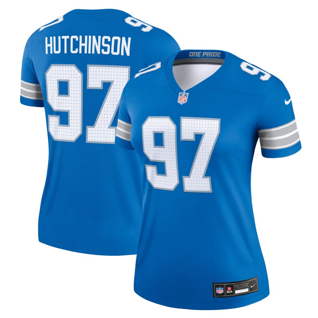 Aidan Hutchinson Detroit Lions Nike Women's Legend Jersey - Blue