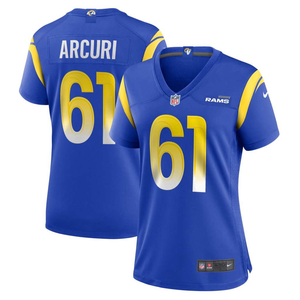 Women's Los Angeles Rams AJ Arcuri Nike Royal Game Player Jersey