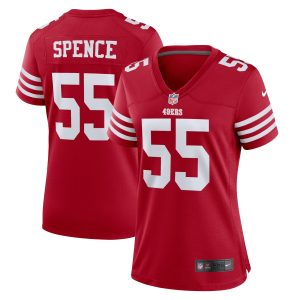 Women's San Francisco 49ers Akeem Spence Nike Scarlet Home Game Player Jersey