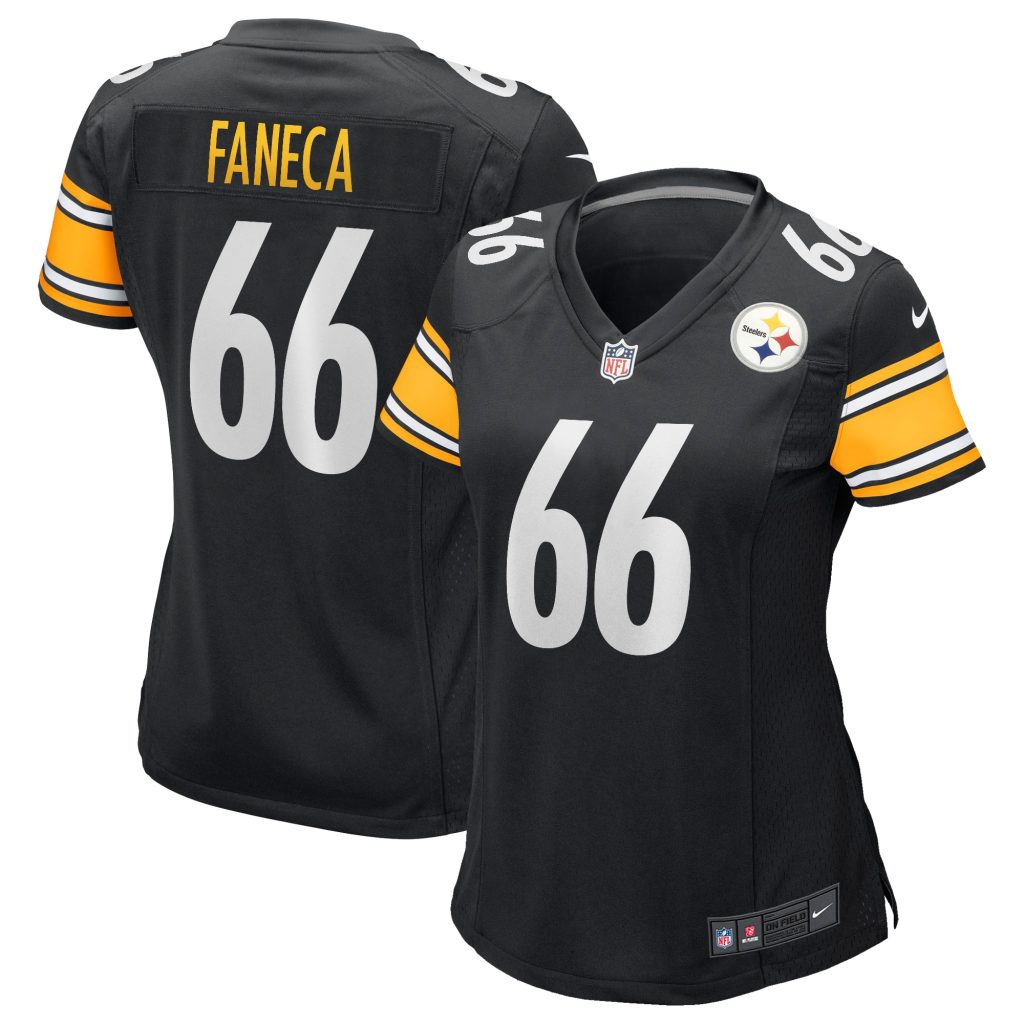 Women's Pittsburgh Steelers Alan Faneca Nike Black Game Retired Player Jersey