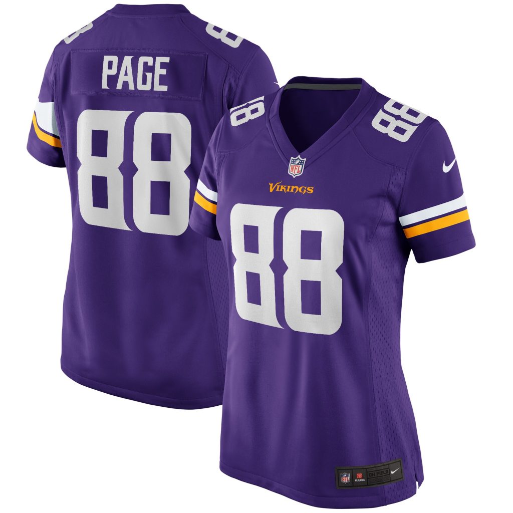 Women's Minnesota Vikings Alan Page Nike Purple Game Retired Player Jersey