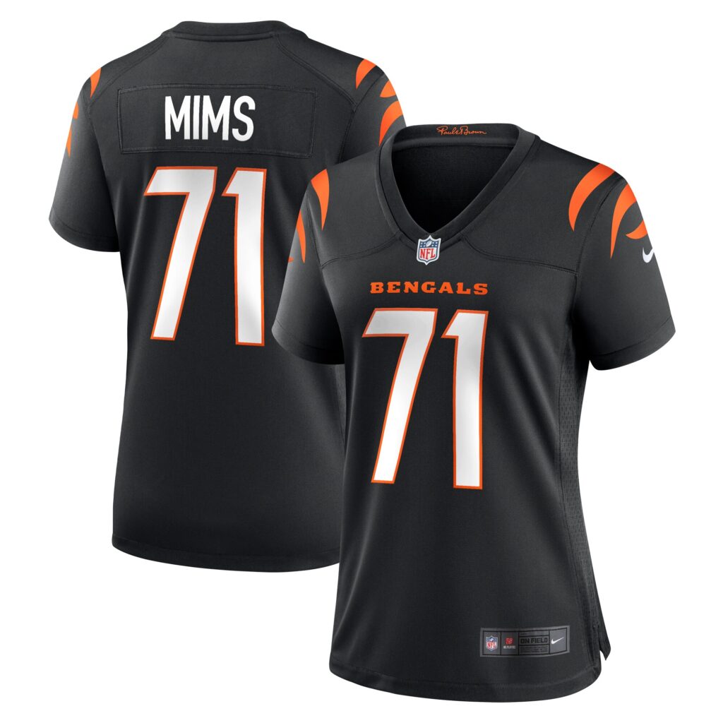 Amarius Mims Cincinnati Bengals Nike Women's Game Jersey -  Black