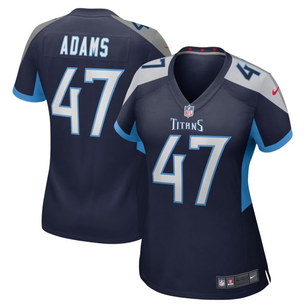 Women's Tennessee Titans Andrew Adams Nike Navy Home Game Player Jersey