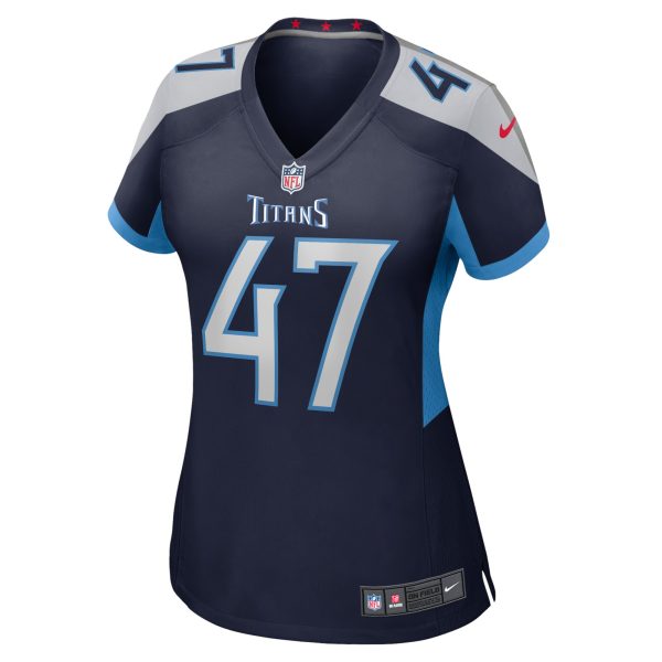 Women's Tennessee Titans Andrew Adams Nike Navy Home Game Player Jersey