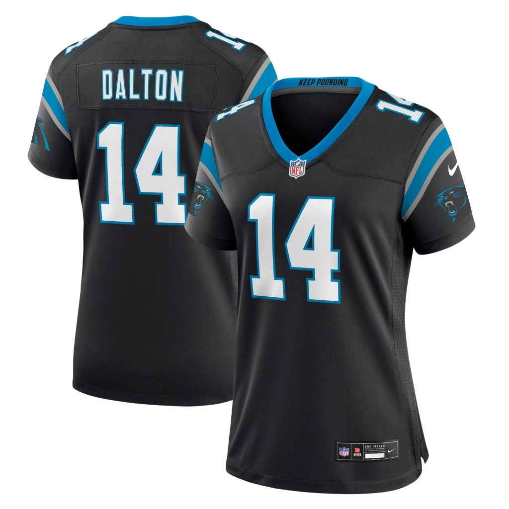 Women's Carolina Panthers Andy Dalton Nike Black Team Game Jersey