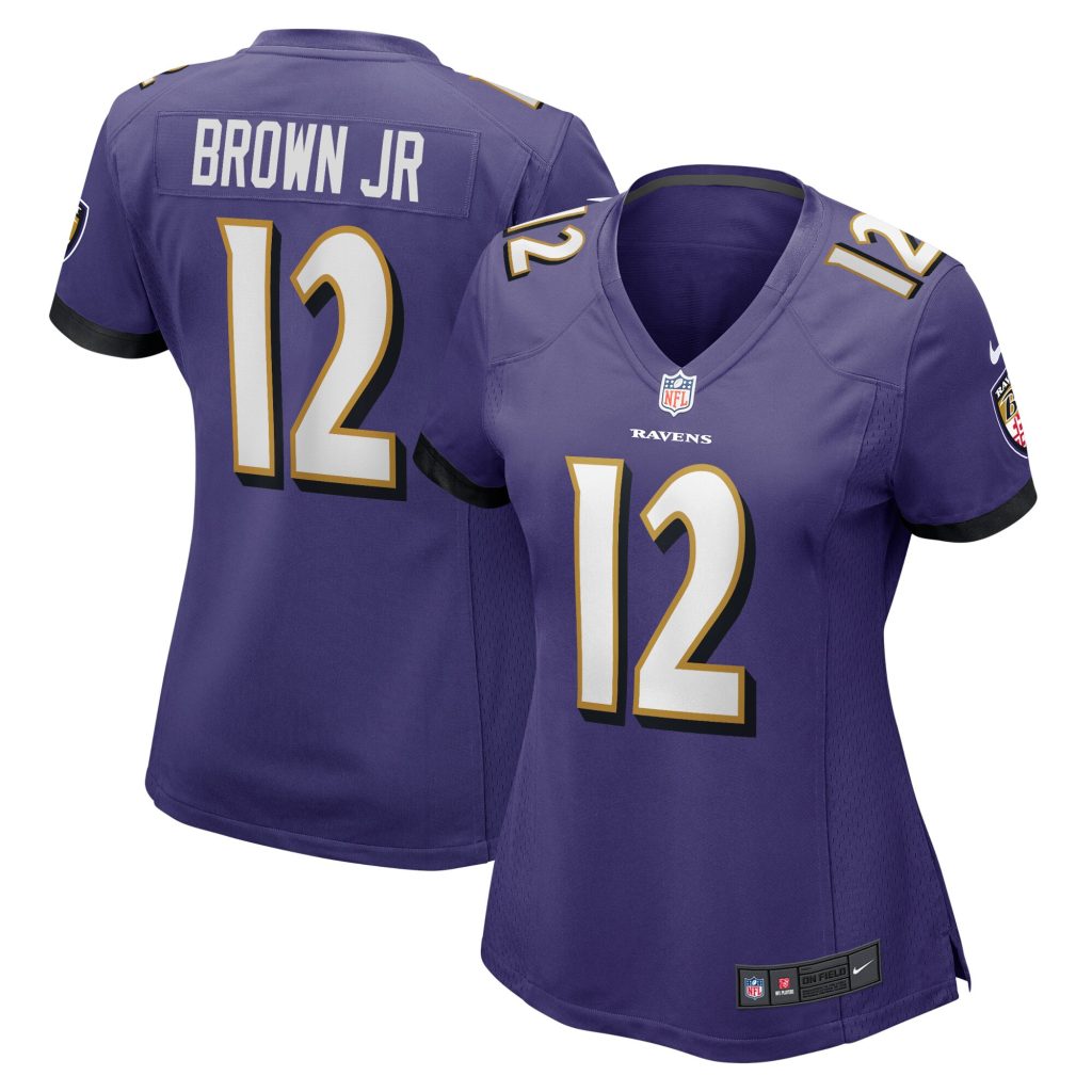 Women's Baltimore Ravens Anthony Brown Nike Purple Player Game Jersey