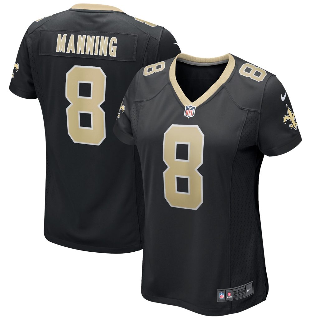 Women's New Orleans Saints Archie Manning Nike Black Game Retired Player Jersey