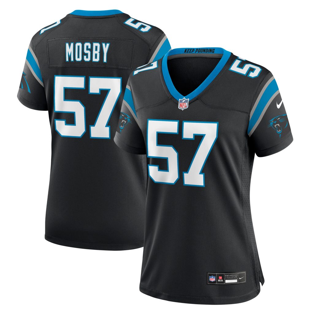 Women's Carolina Panthers Arron Mosby Nike Black Team Game Jersey