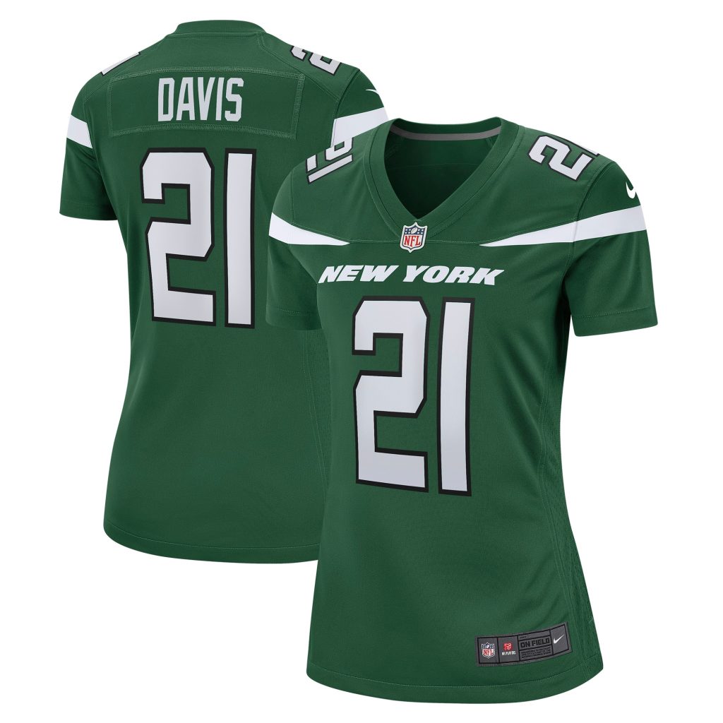 Women's New York Jets Ashtyn Davis Nike Gotham Green Game Player Jersey