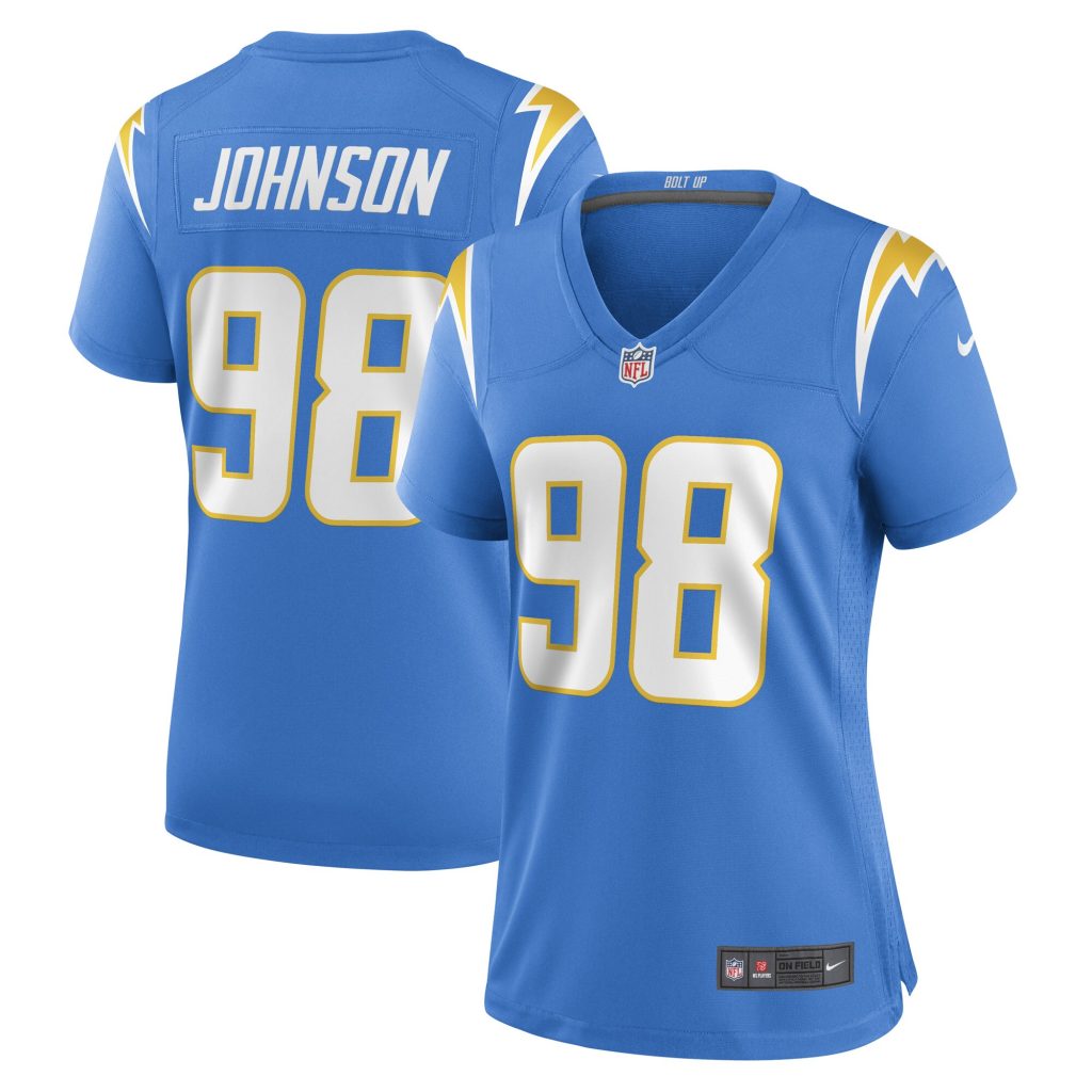 Women's Los Angeles Chargers Austin Johnson Nike Powder Blue Game Player Jersey
