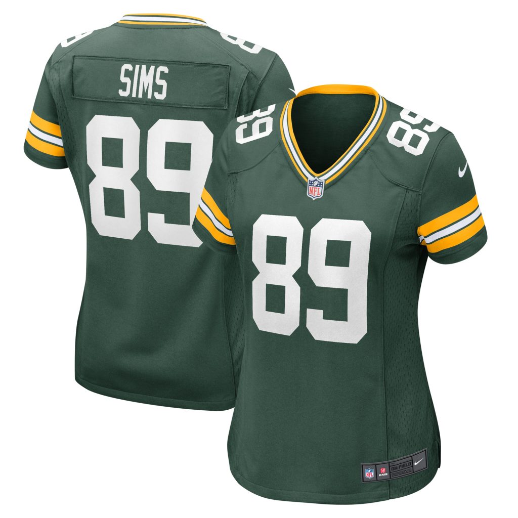 Ben Sims Green Bay Packers Nike Women's Team Game Jersey -  Green