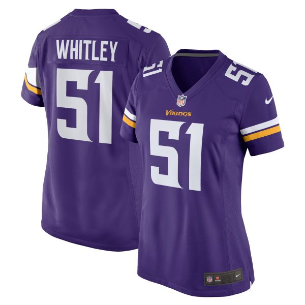 Women's Minnesota Vikings Benton Whitley Nike Purple Home Game Player Jersey