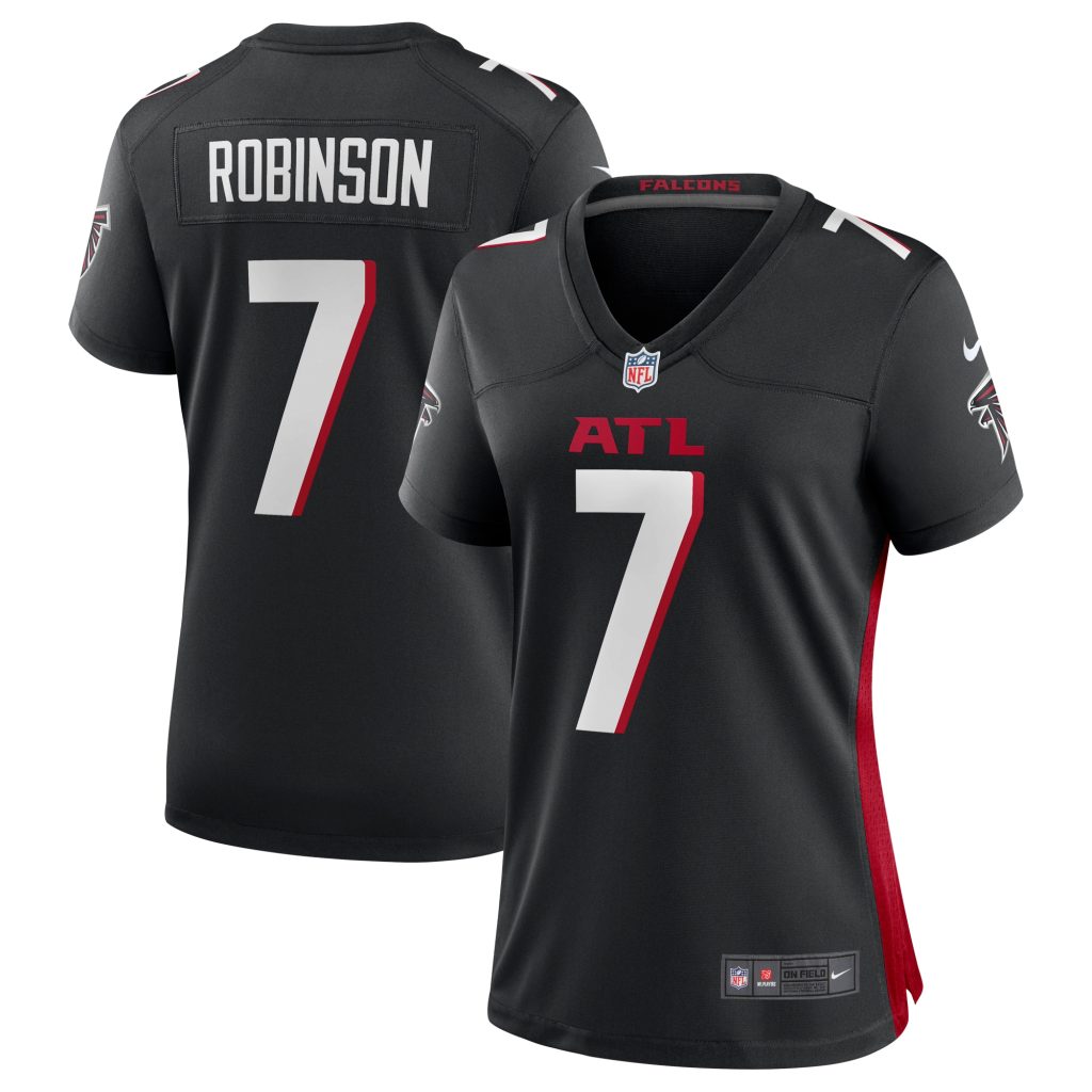 Women's Atlanta Falcons Bijan Robinson Nike Black 2023 NFL Draft First Round Pick Game Jersey