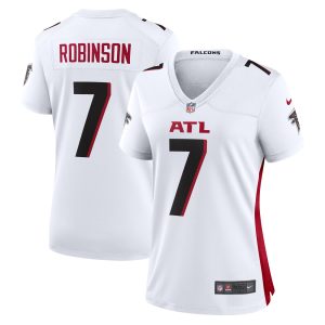 Women's Atlanta Falcons Bijan Robinson Nike White Away Game Jersey