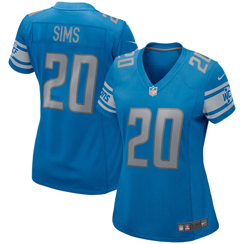 Women's Detroit Lions Billy Sims Nike Blue Game Retired Player Jersey