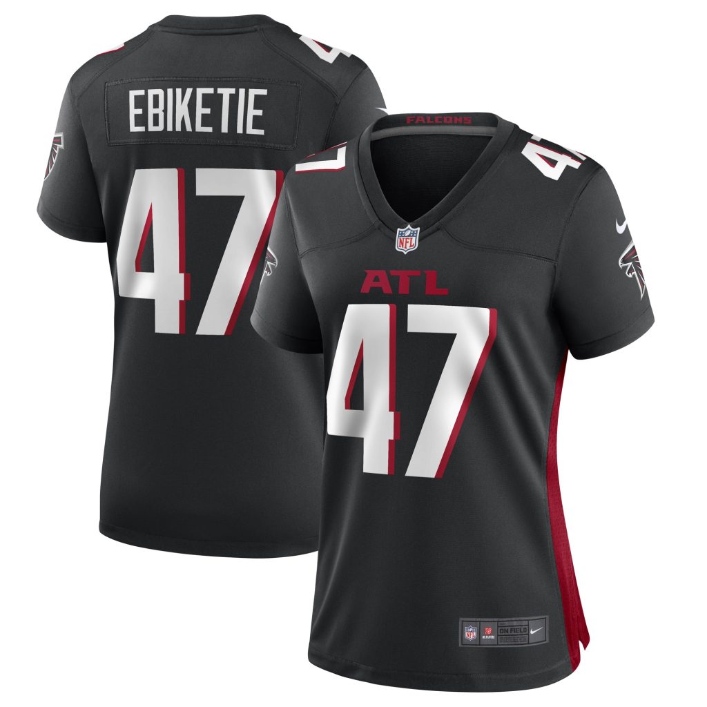 Women's Arnold Ebiketie Atlanta Falcons Nike Black Game Player Jersey
