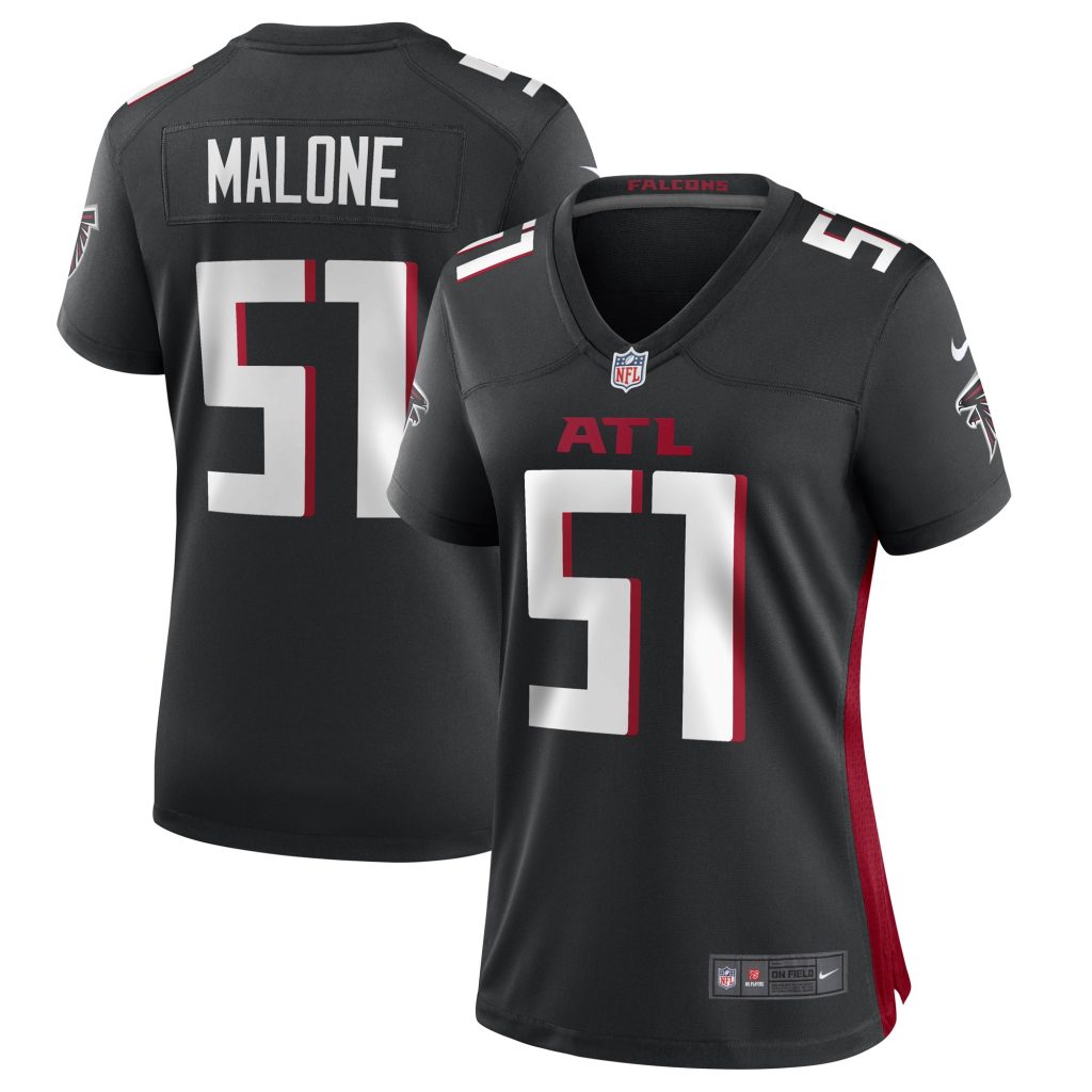Women's DeAngelo Malone Atlanta Falcons Nike Black Game Player Jersey