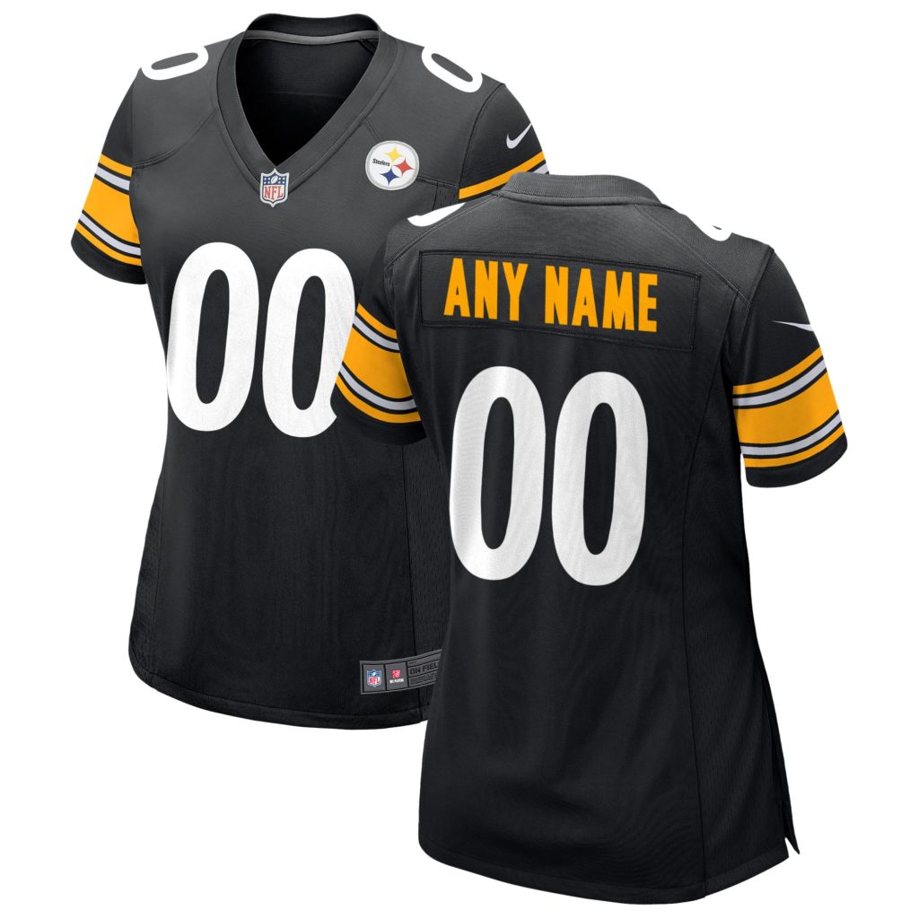 Pittsburgh Steelers Nike Women's Custom Game Jersey - Black