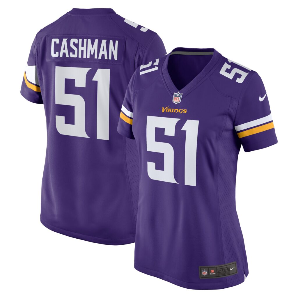 Blake Cashman Minnesota Vikings Nike Women's Team Game Jersey -  Purple