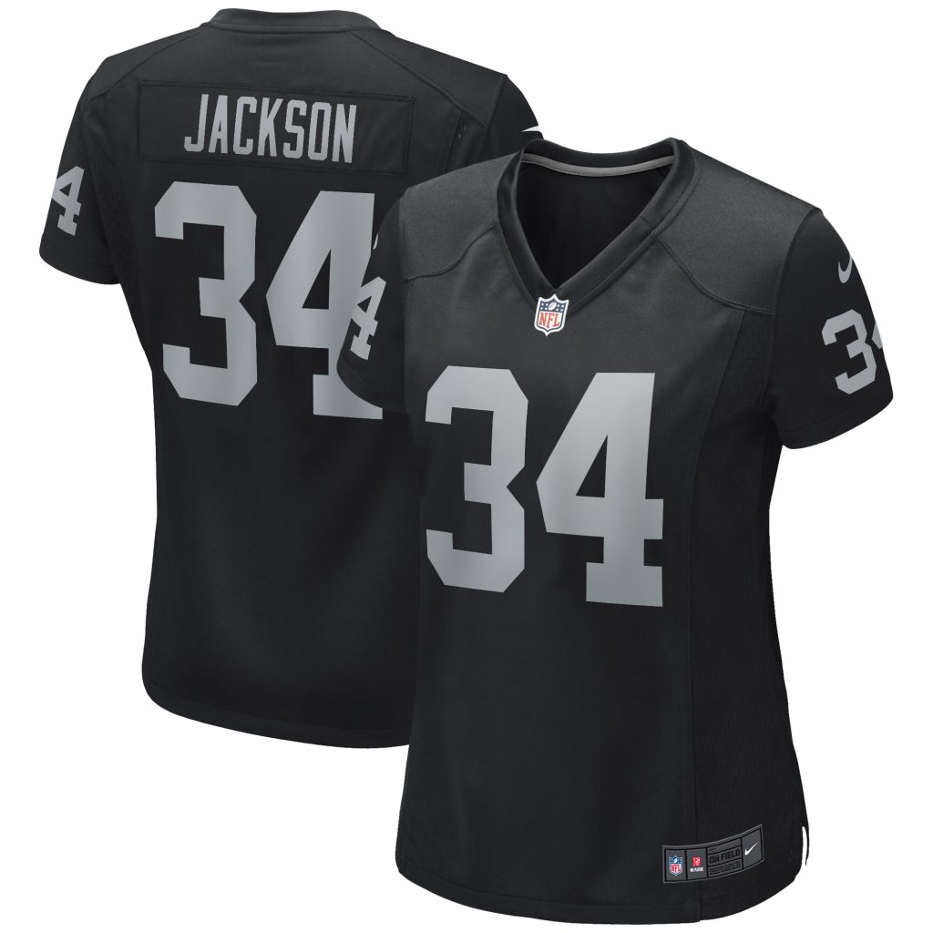Women's Las Vegas Raiders Bo Jackson Nike Black Game Retired Player Jersey