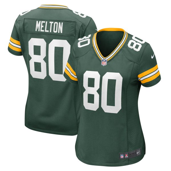 Women's Green Bay Packers Bo Melton Nike Green Home Game Player Jersey