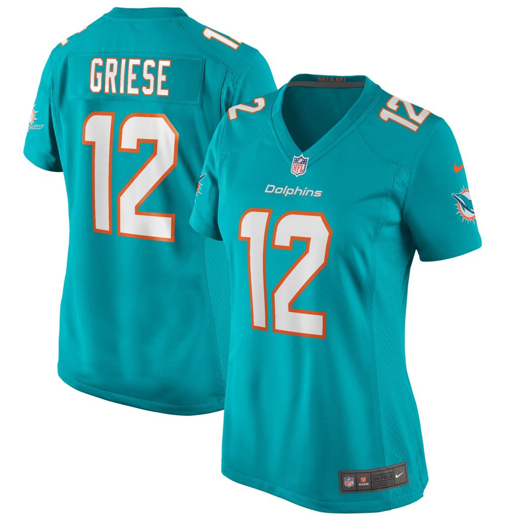 Women's Miami Dolphins Bob Griese Nike Aqua Game Retired Player Jersey