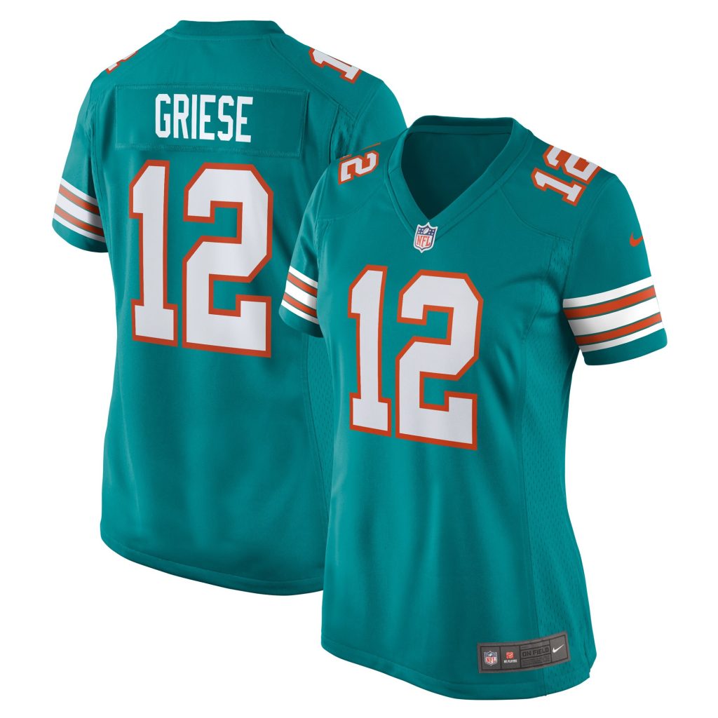 Women's Miami Dolphins Bob Griese Nike Aqua Retired Player Jersey