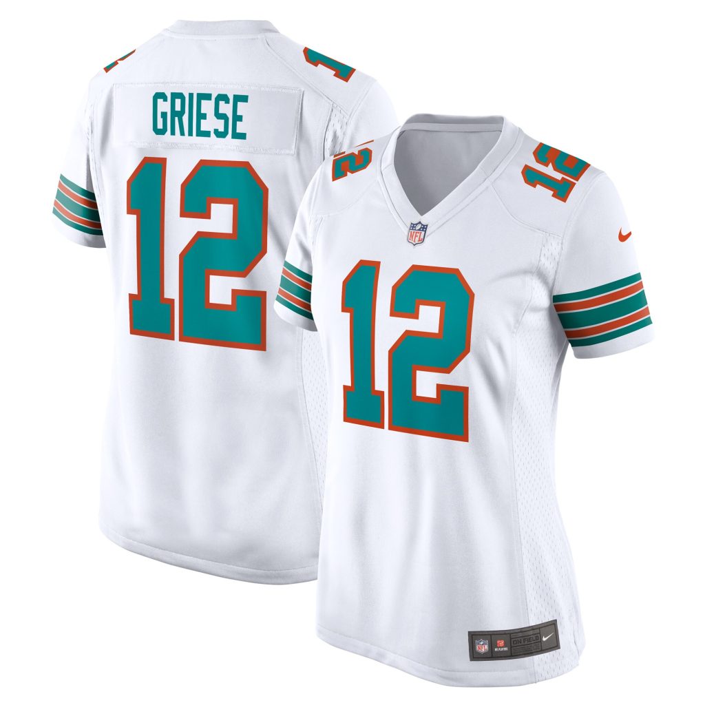 Women's Miami Dolphins Bob Griese Nike White Retired Player Jersey