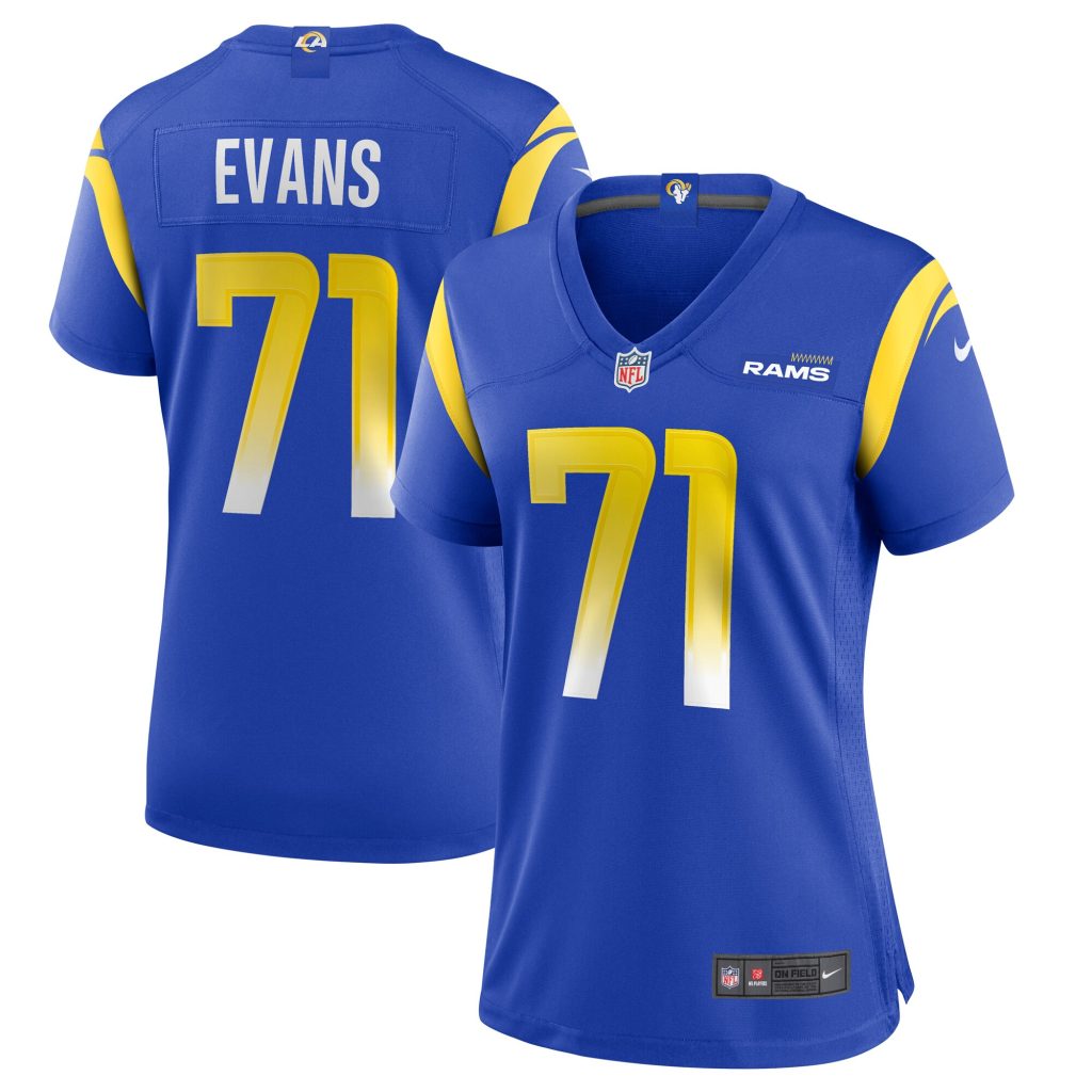 Women's Los Angeles Rams Bobby Evans Nike Royal Game Jersey